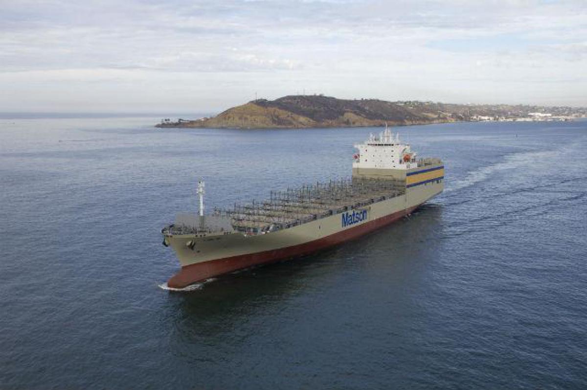 The Lurline off Pt. Loma during sea trials in November. Courtesy NASSCO